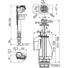 Выпускной комплект ALCAPLAST SA08AS 1/2
